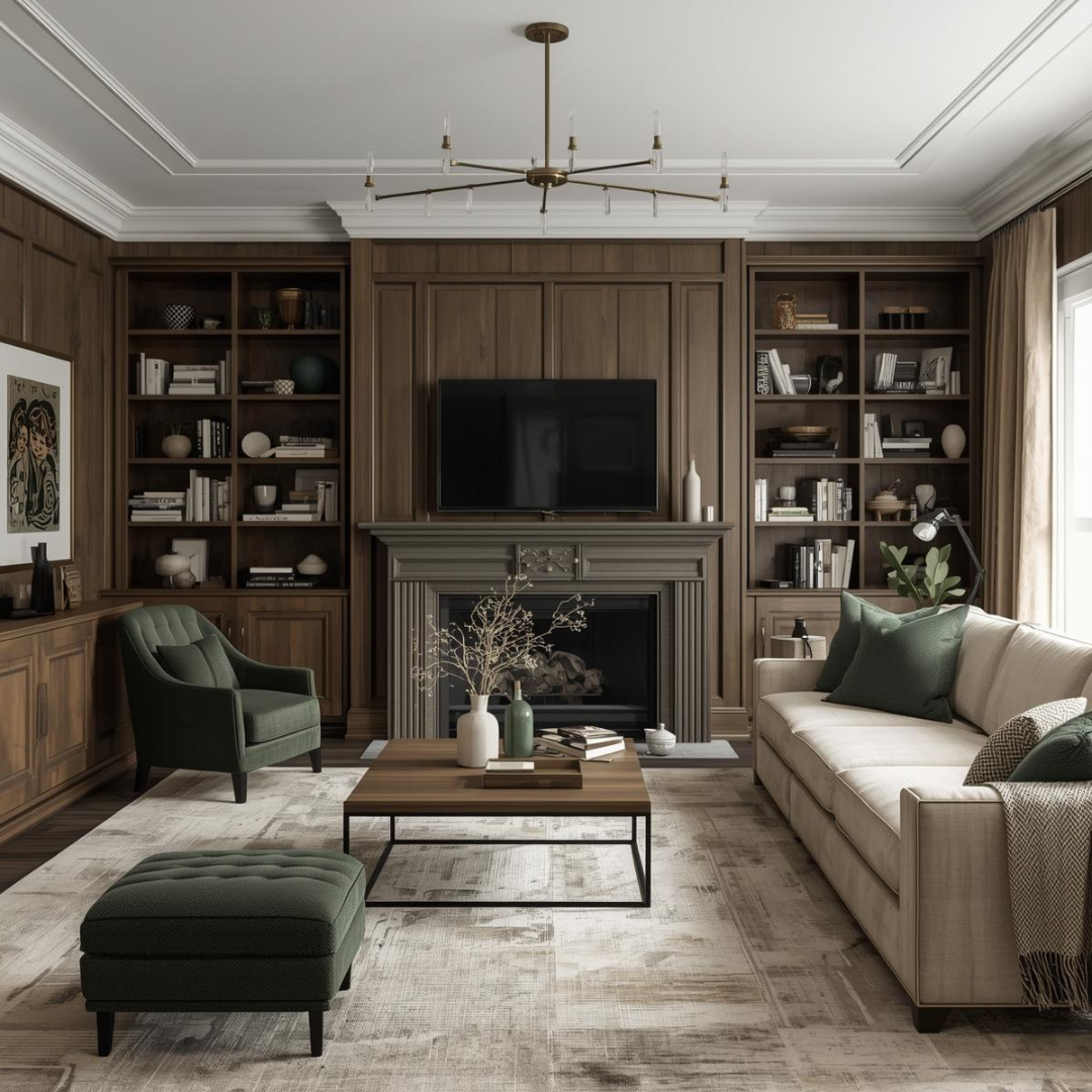 Luxury living room designed by H&H Interiors